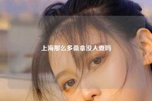 上海那么多桑拿没人查吗